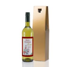 Personalised Me to You Christmas Presents White Wine